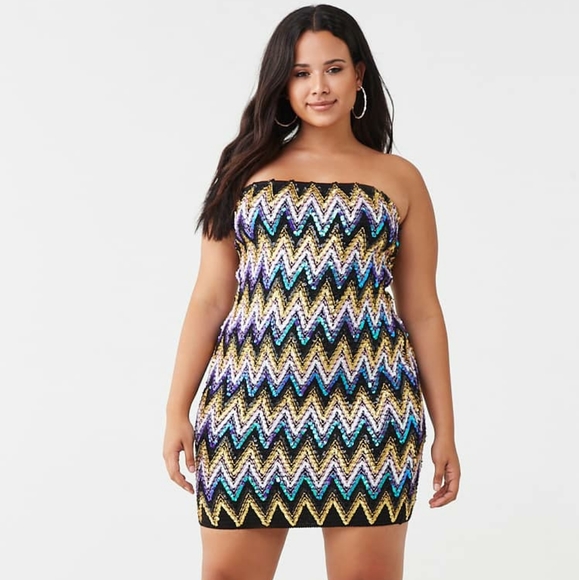 Forever 21 Dresses & Skirts - Plus Size Sequin Mini Dress